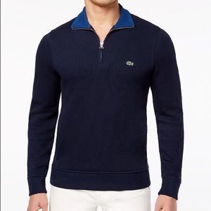 Lacoste long sleeve quarter zip up lightly used